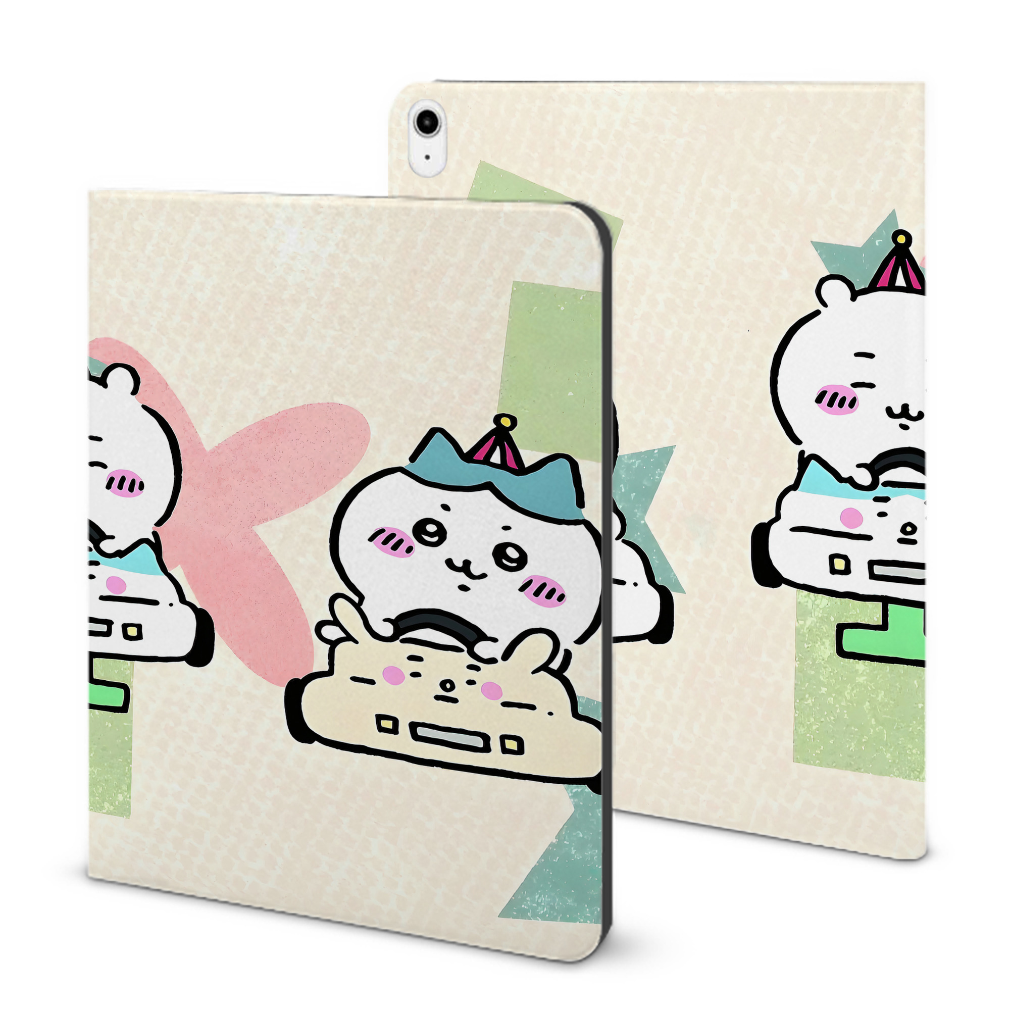 （画像用） ちいかわ Chii-kawa IPadケース ペンホルダー付き ブックスタイルデザイン